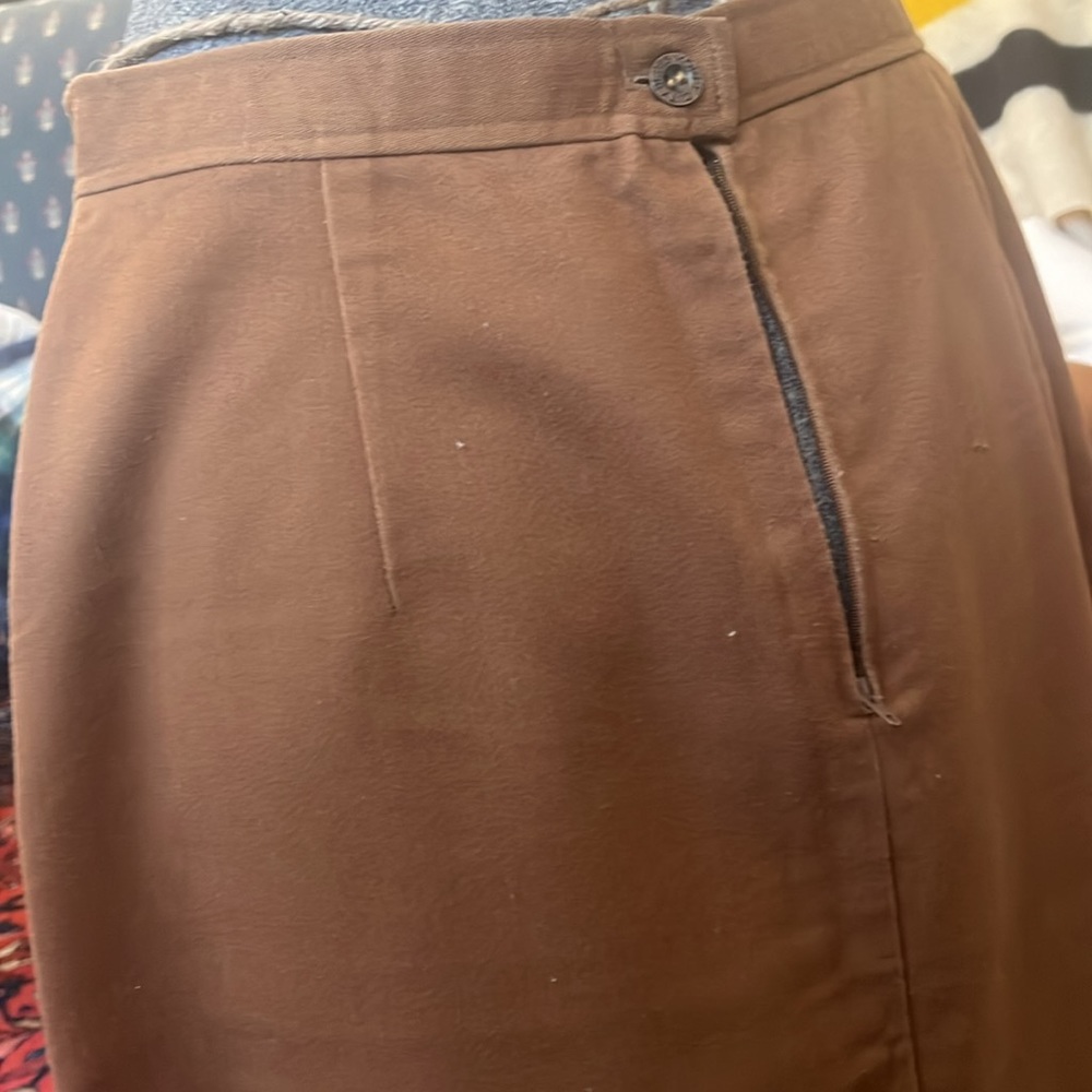 Vintage tan skirt - Picture 4 of 7